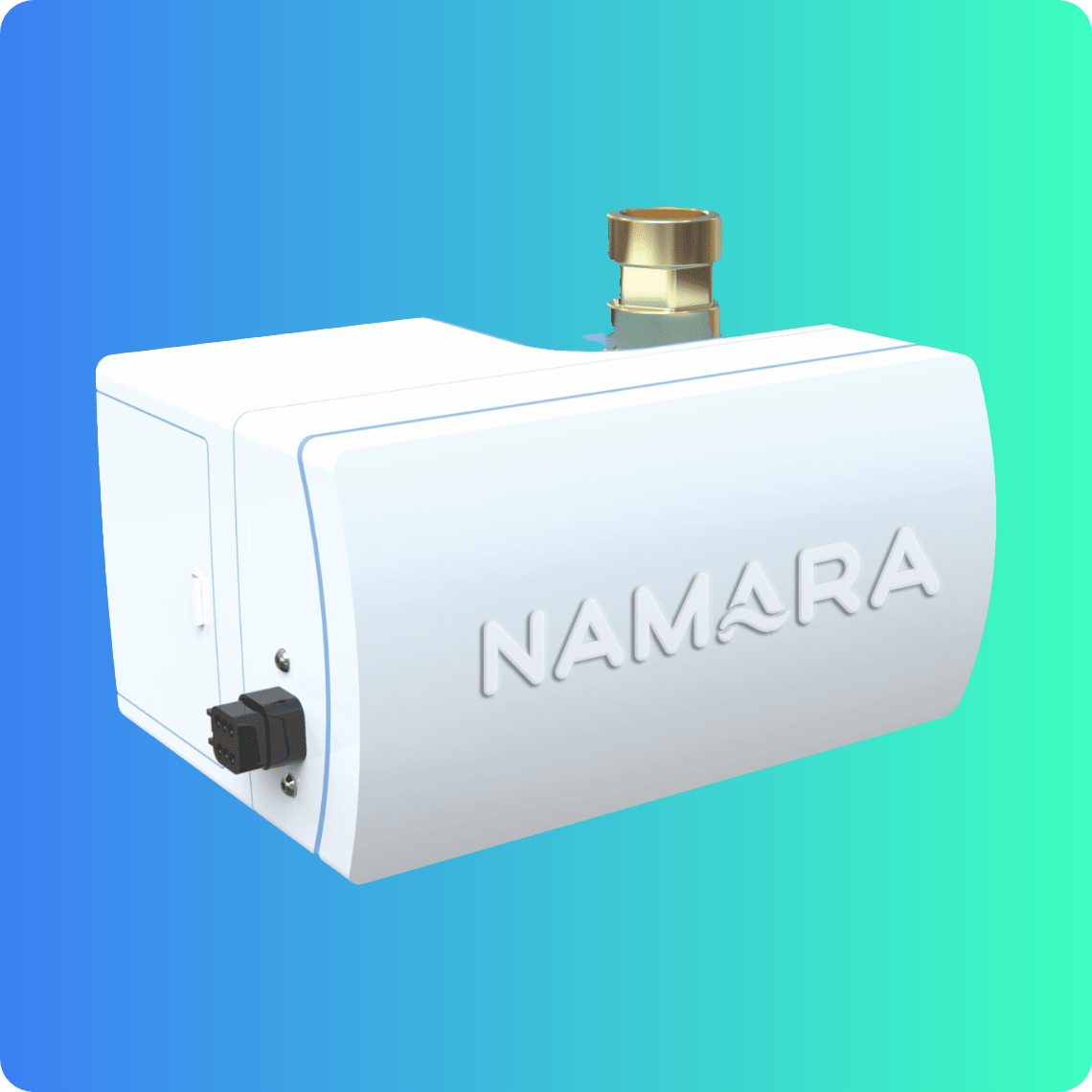Namara Valve on a Gradient Green to Blue Background