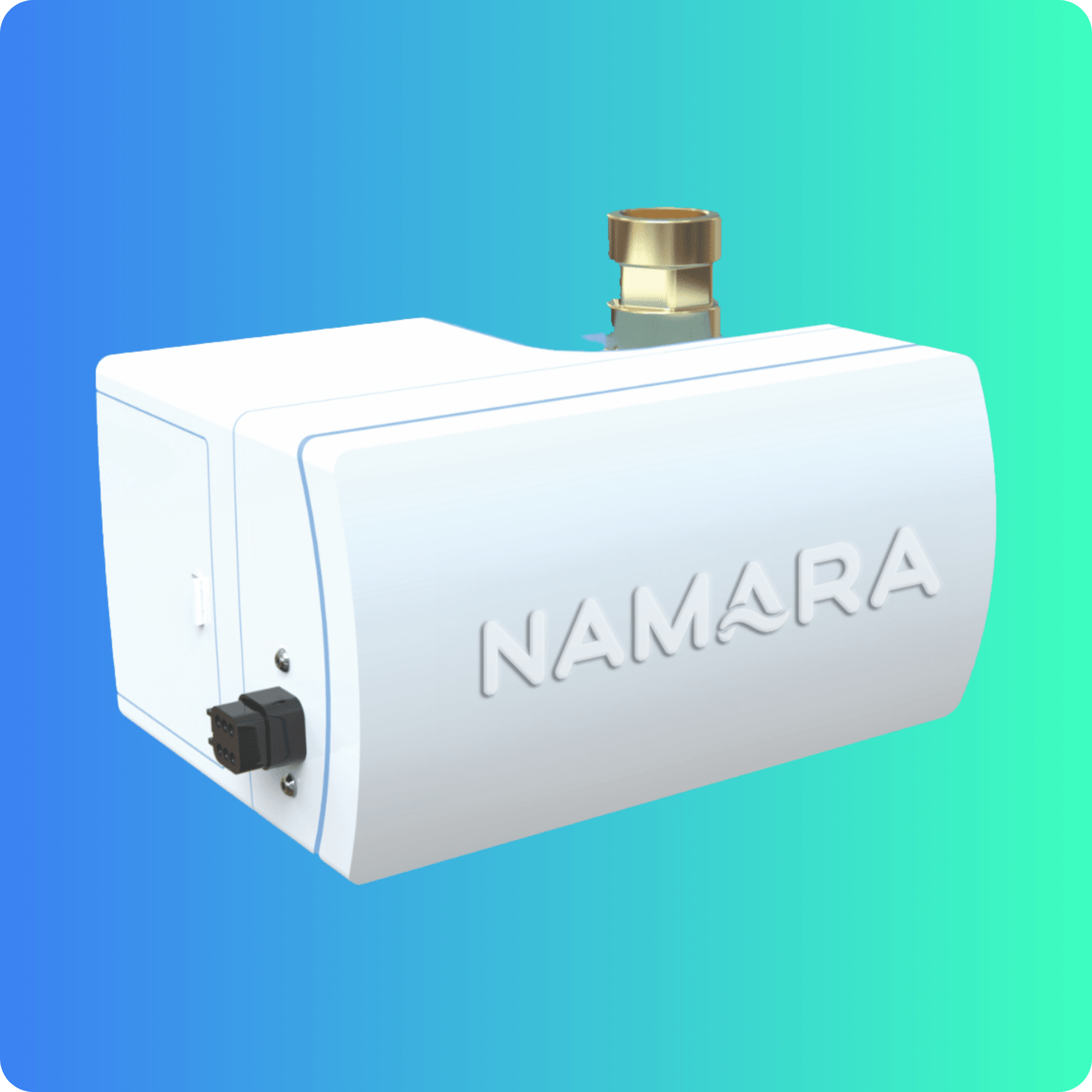 Namara Valve on a Gradient Green to Blue Background
